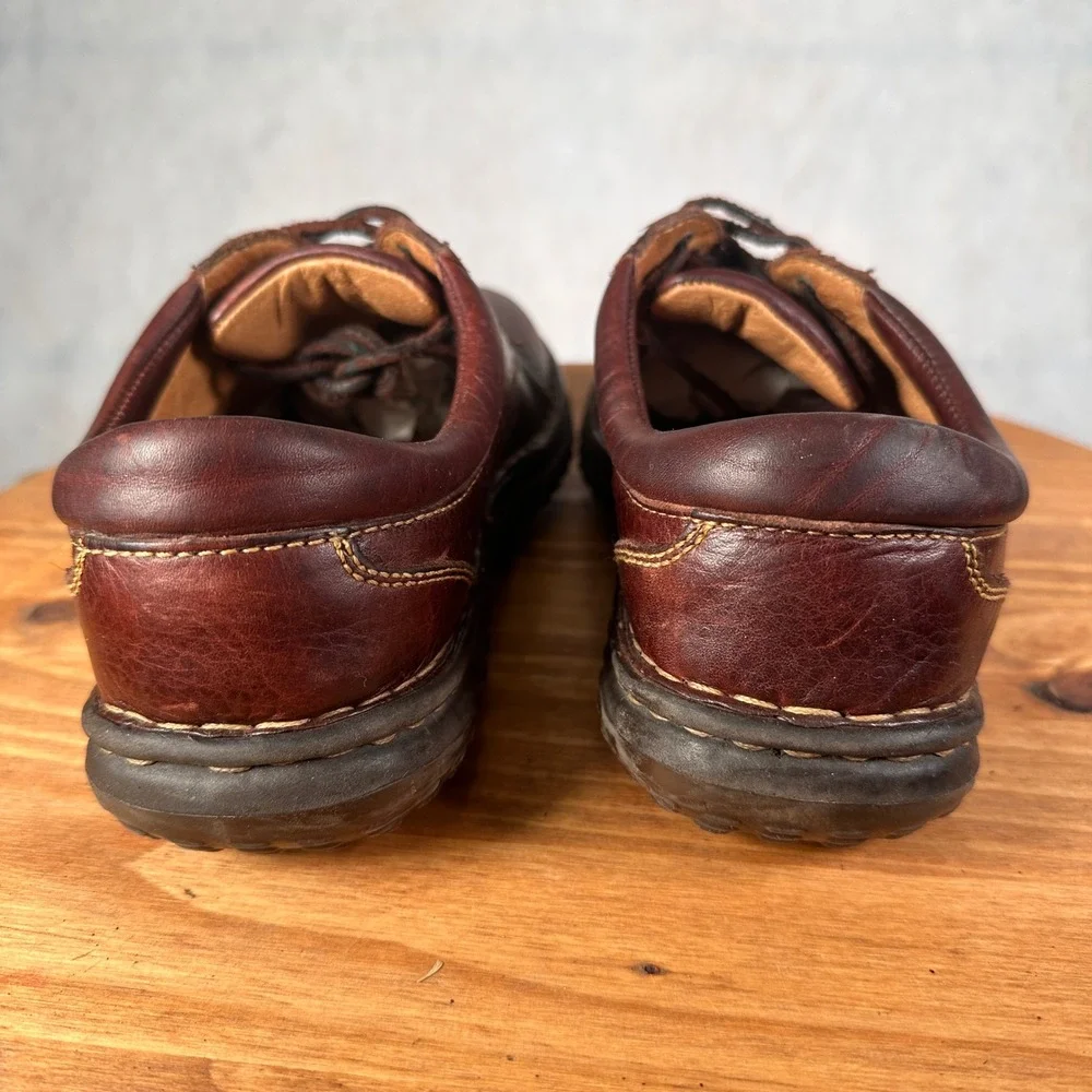 Born Leather Oxford Shoes Womens 8.5 Brown Good W6540 Lace Up Comfort Casual